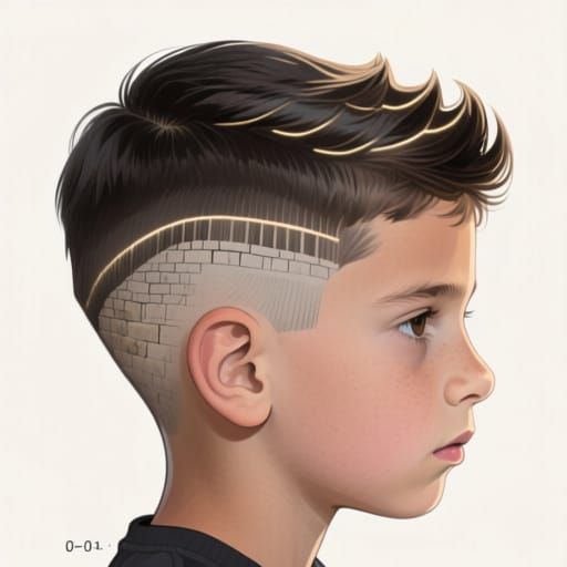 Boy's Jerusalem Wall Haircut: Creative Digital Art