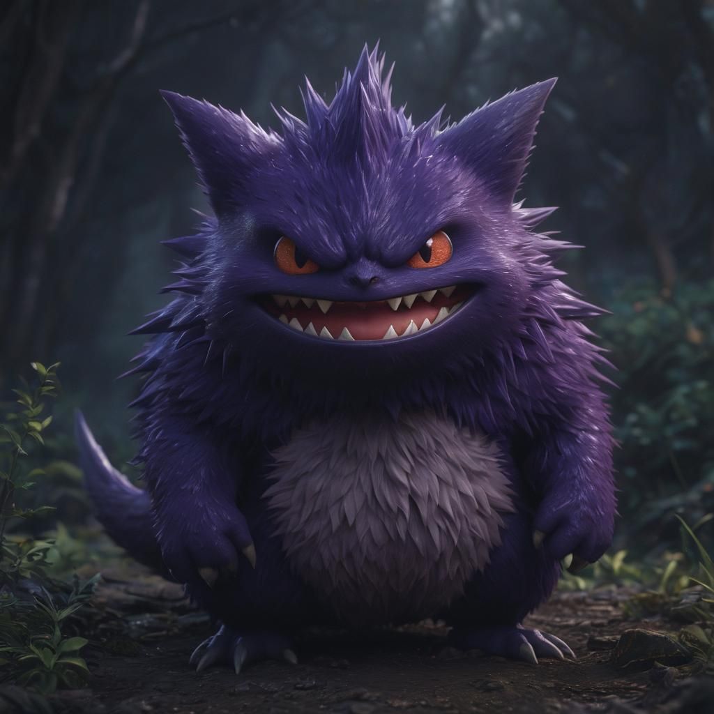 Hyperrealistic Gengar Pokémon Picture