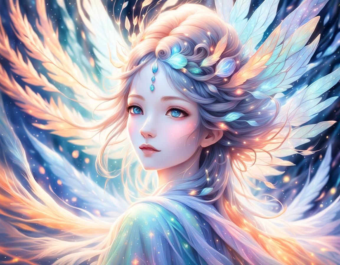 Fairy Queen Portrait in Whimsical Fantasy Art