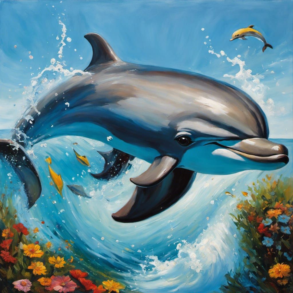 A cute dolphin