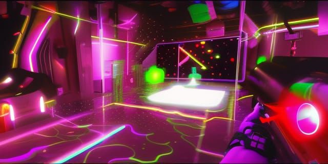 Funky Disco Interior in Unreal Engine Style
