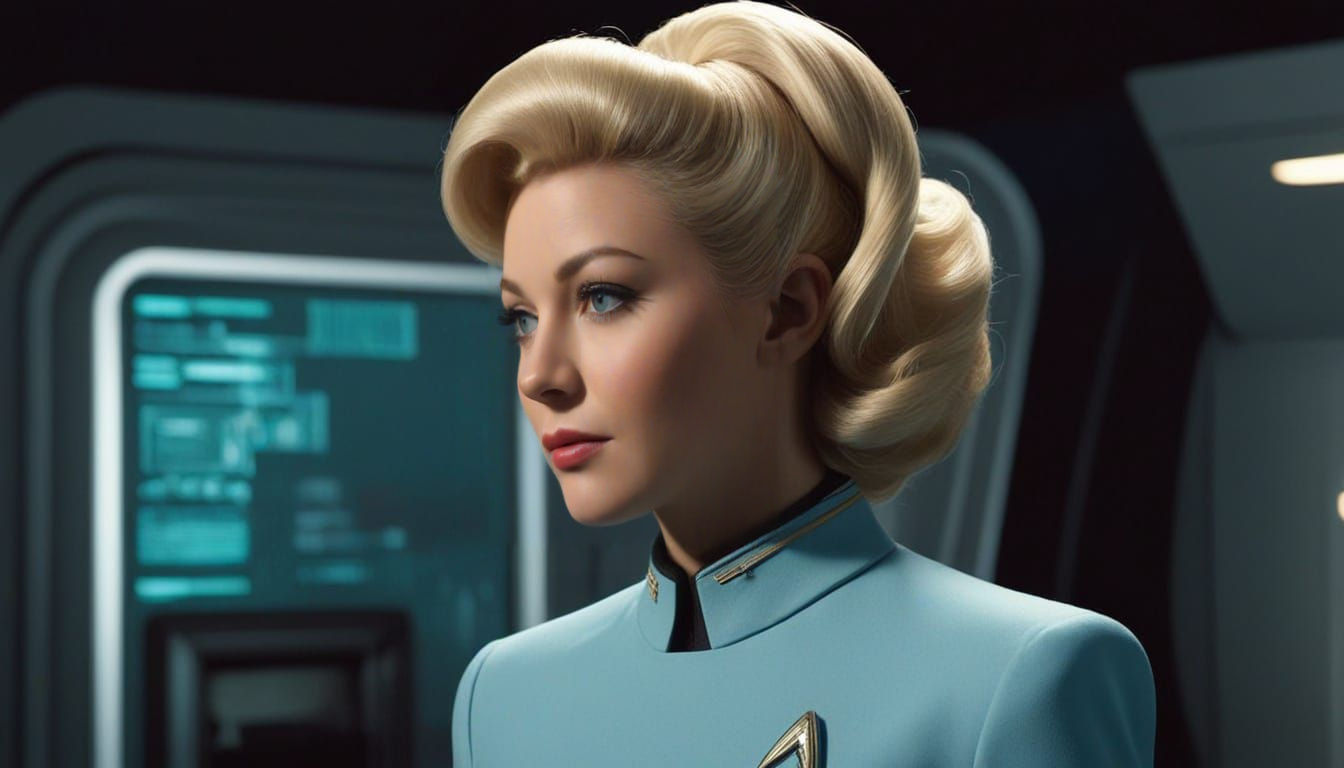 Vintage Star Trek Nurse Christine Chapel in Deep Space