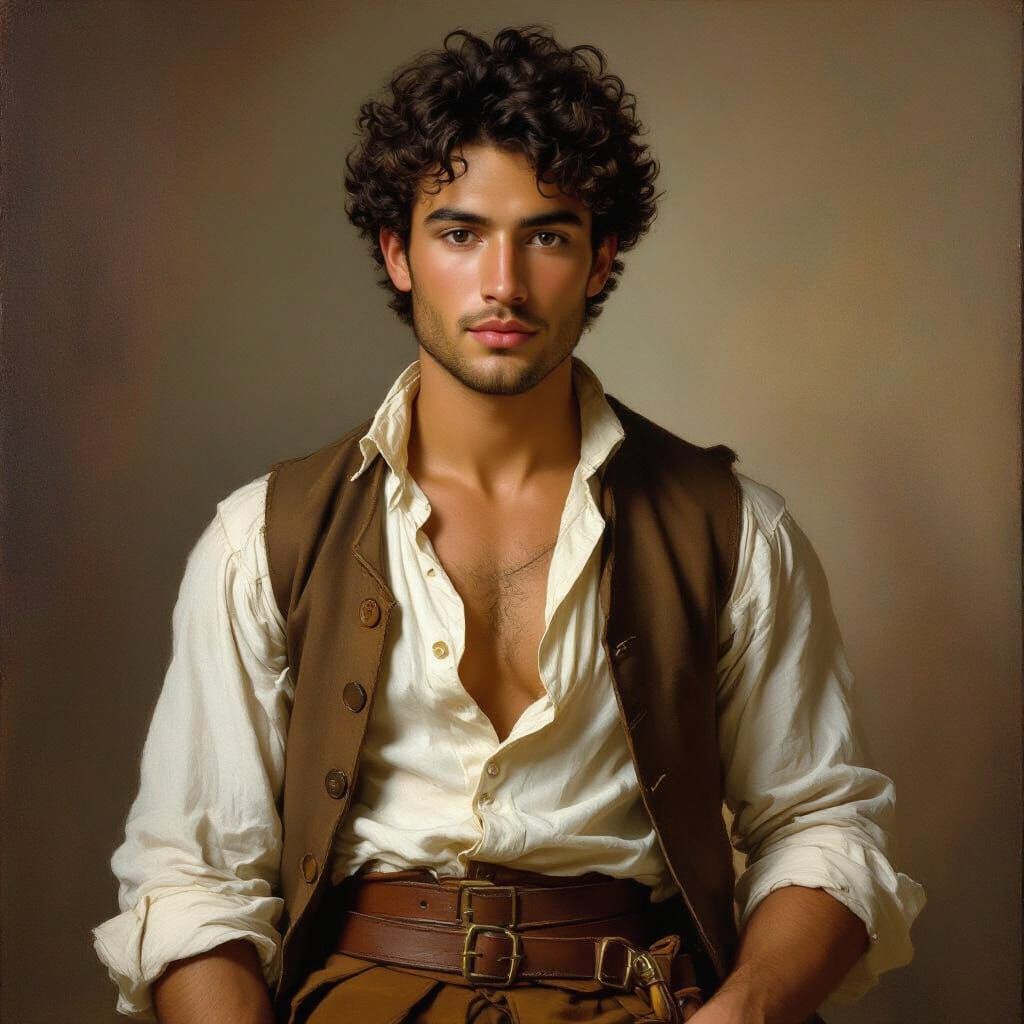 1700s Portrait of a Handsome Young Man