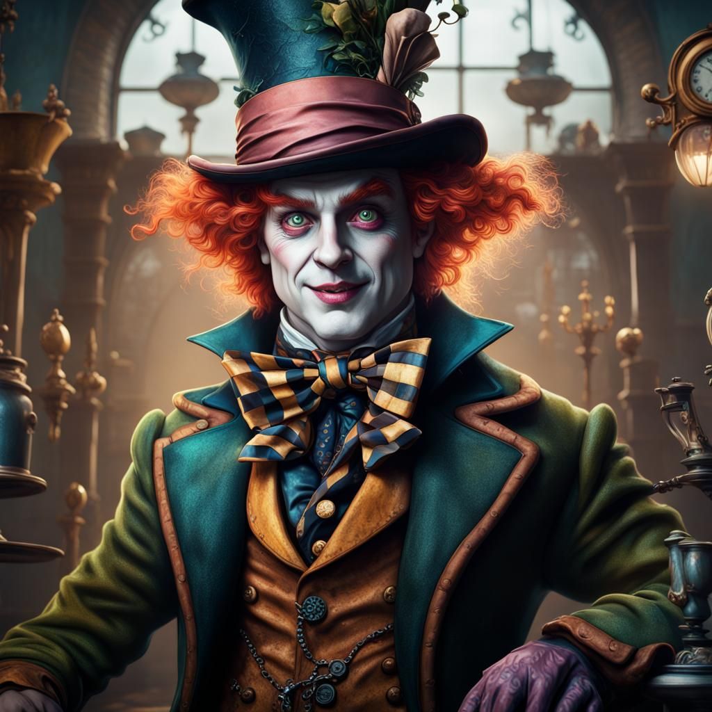 Fantastical Mad Hatter Digital Painting