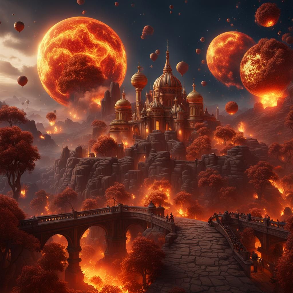 Great Balls of Fire: Detailed Fantasy Concept Art