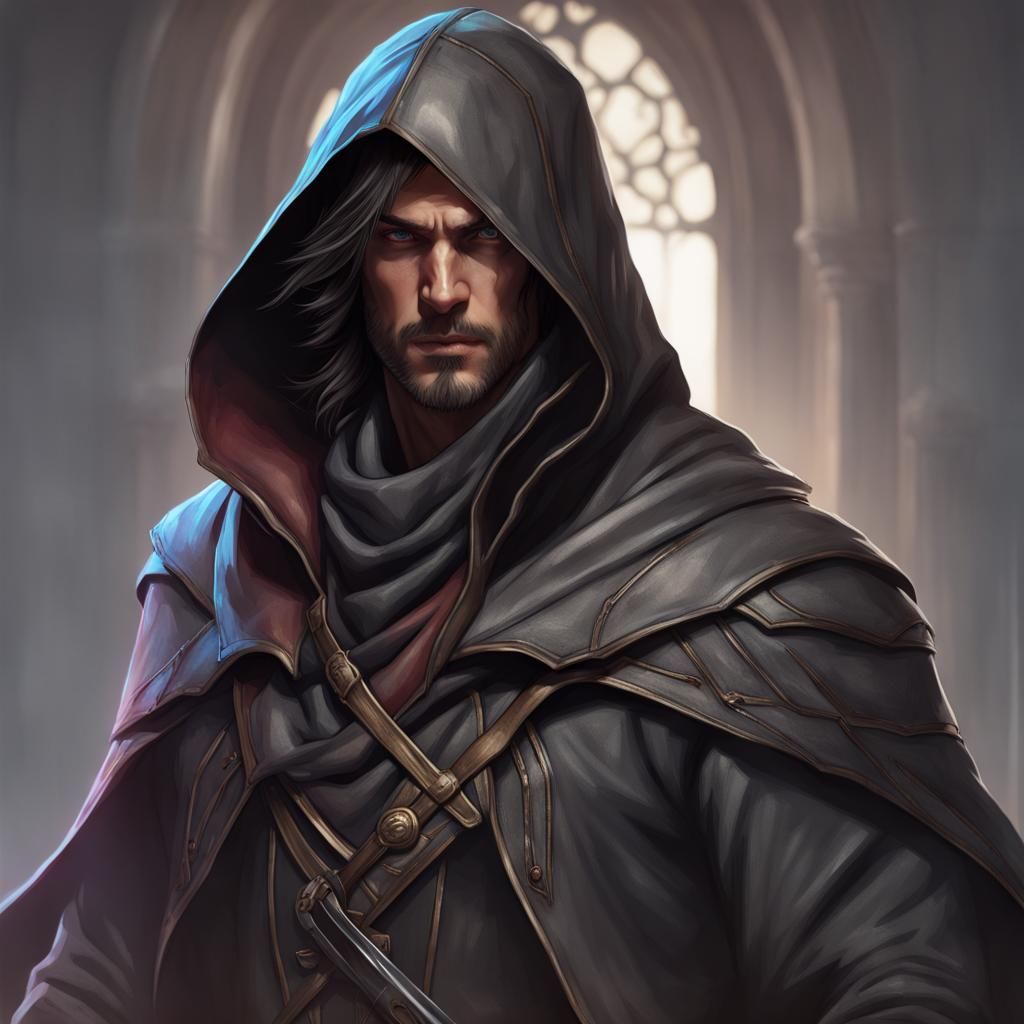 Silvan Rogue in Hooded Cloak: Artstation Portrait