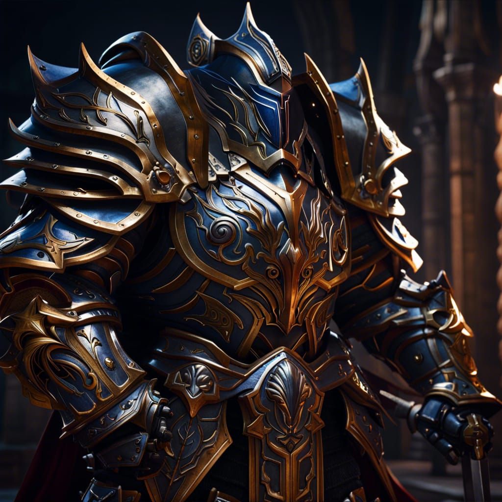Majestic WarCraft Knight in Shiny Armor
