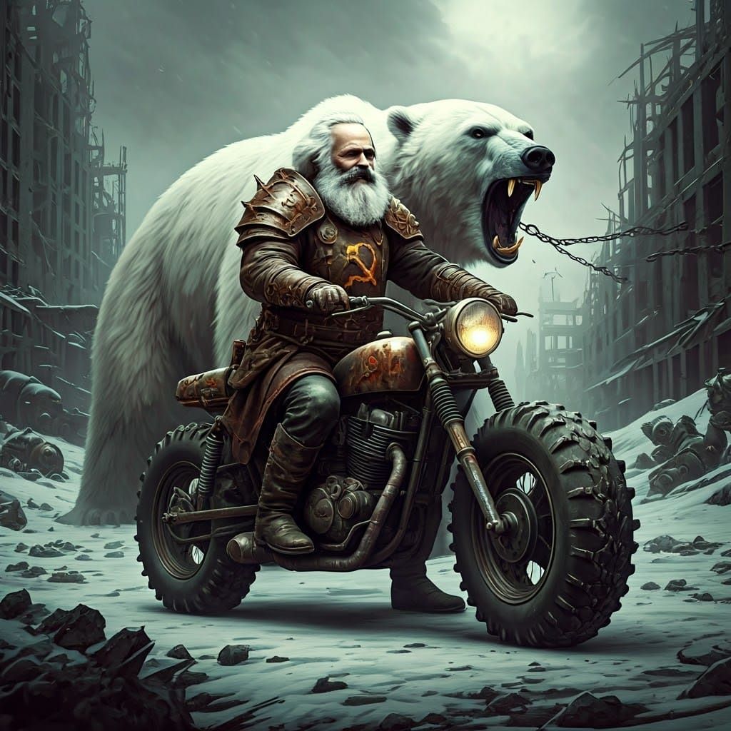 Resolute Marx Rides Stormy Apocalypse