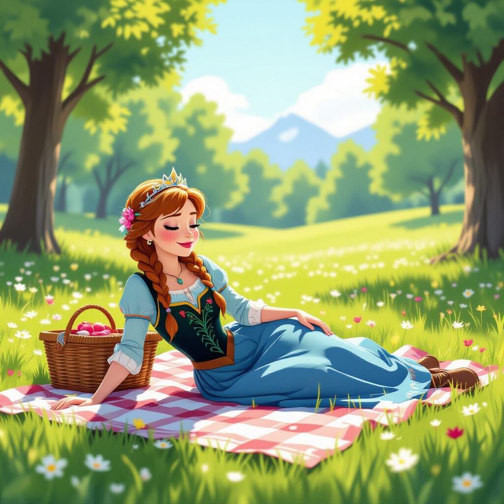 Princess Anna's Spring Picnic in Disney Style