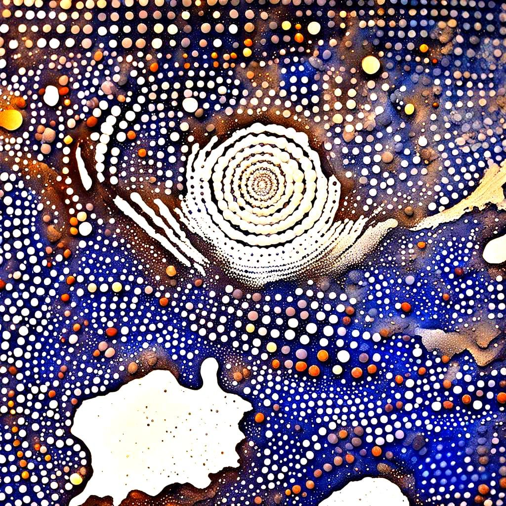 Abstract Image of Random Dots and Voids