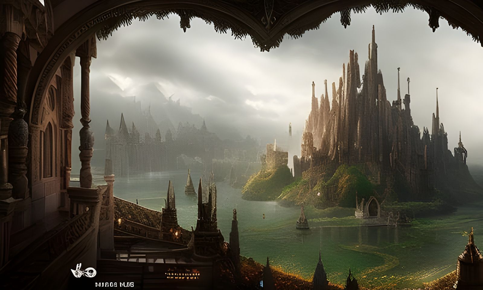Epic Fantasy Kingdom: Dramatic Digital Matte Painting