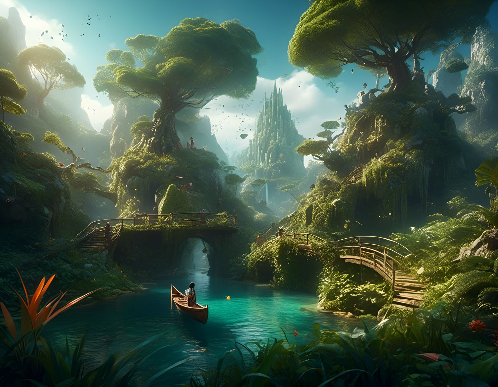 Whimsical Landscape Art Inspired by Dewey and Griffiths