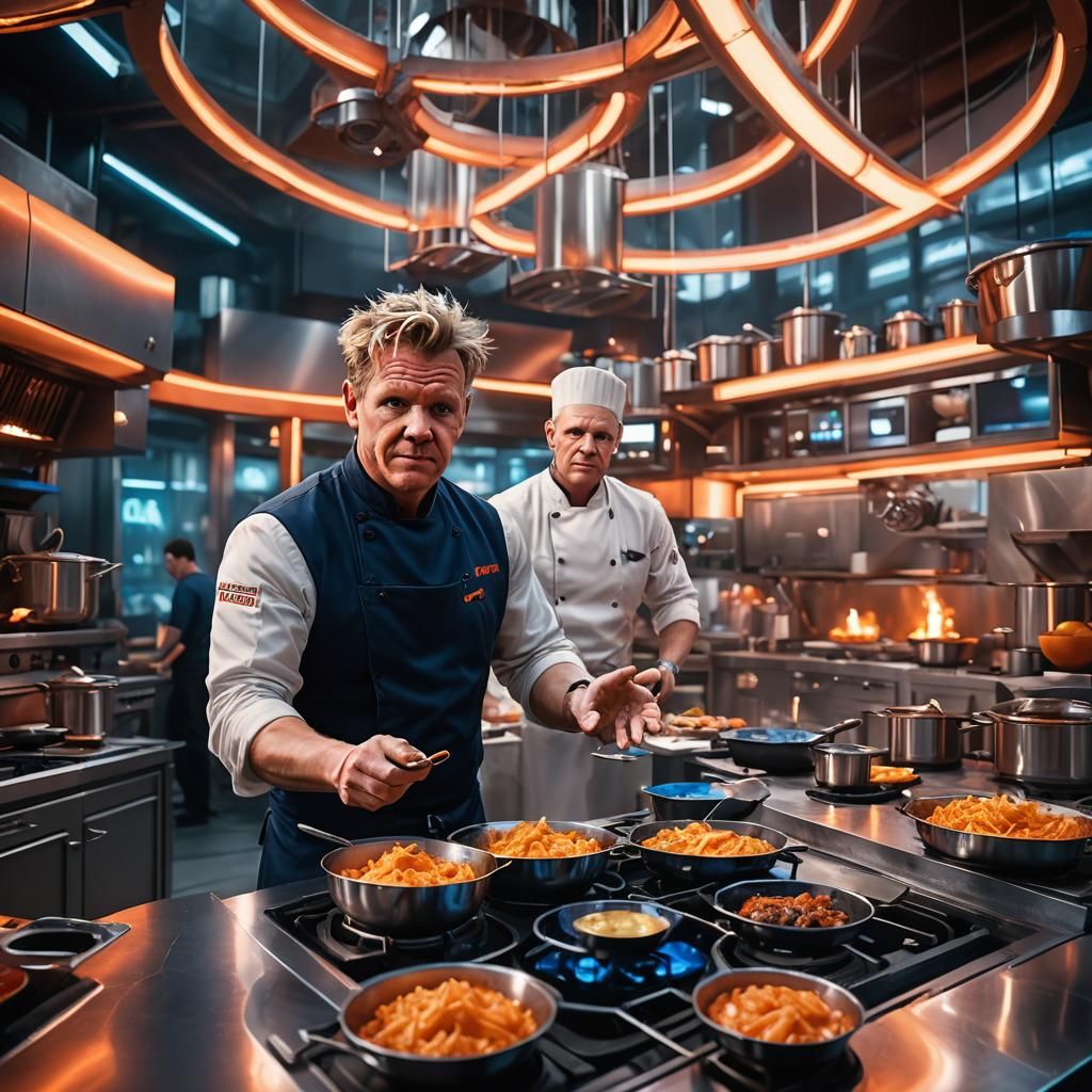 Futuristic Hells Kitchen Concept Art in Unreal Engine
