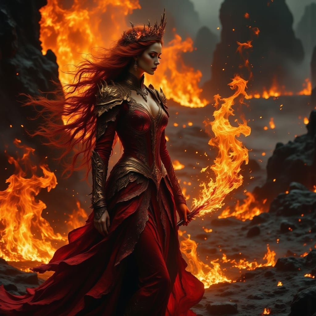 Elemental Desert Witch in Sandstorm