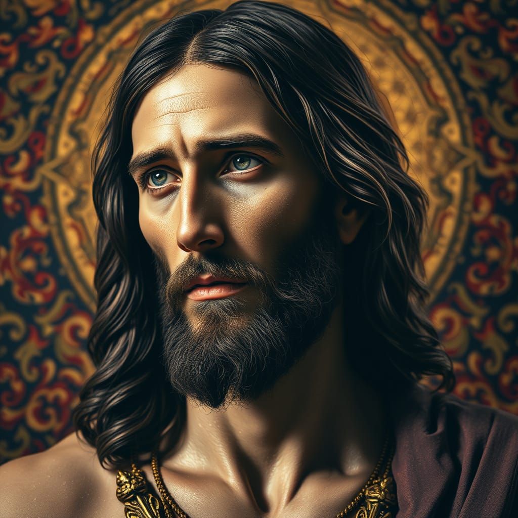 Masterful Photorealistic Portrait of Jesus in Baroque Style