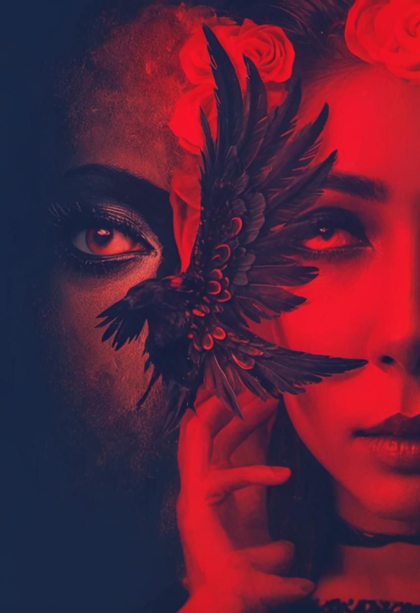 Gothic Muse with Día de los Muertos Face Paint