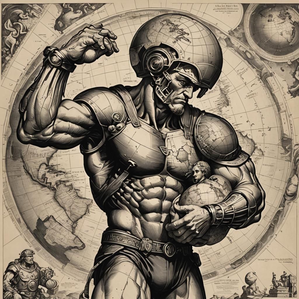 Atlas Holding the World on His Shoulders