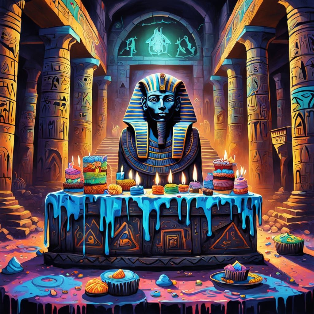 Graffiti Art Birthday Party in Haunted Egypt