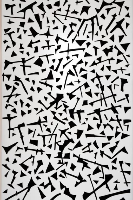 Complex Graphic Score in 3D Render