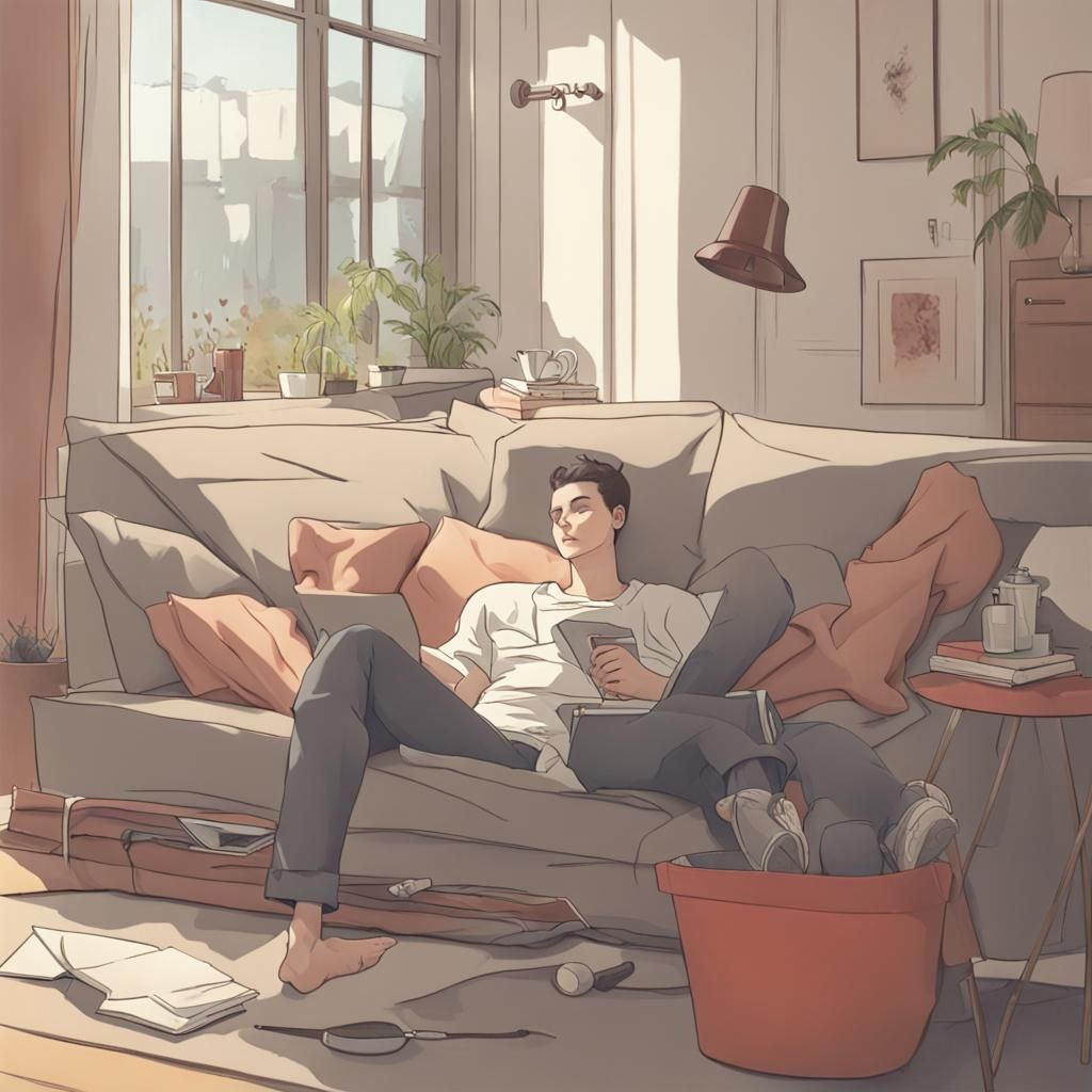 AI Generated Image of a Lazy Sunday