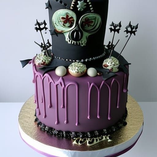 Chernobyl Goth Cake: An AI Generated Image