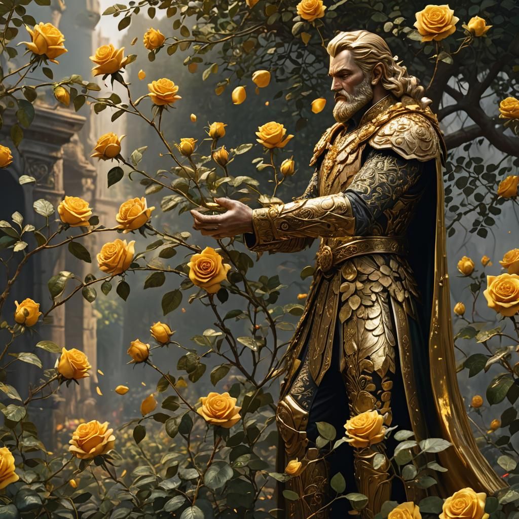 King Midas and the Golden Rose Bush