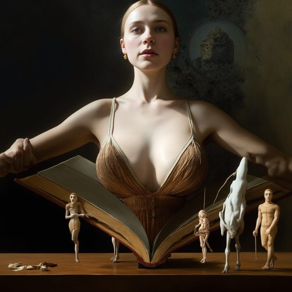 Our Witch here travels by cozying up in a book, has the book...