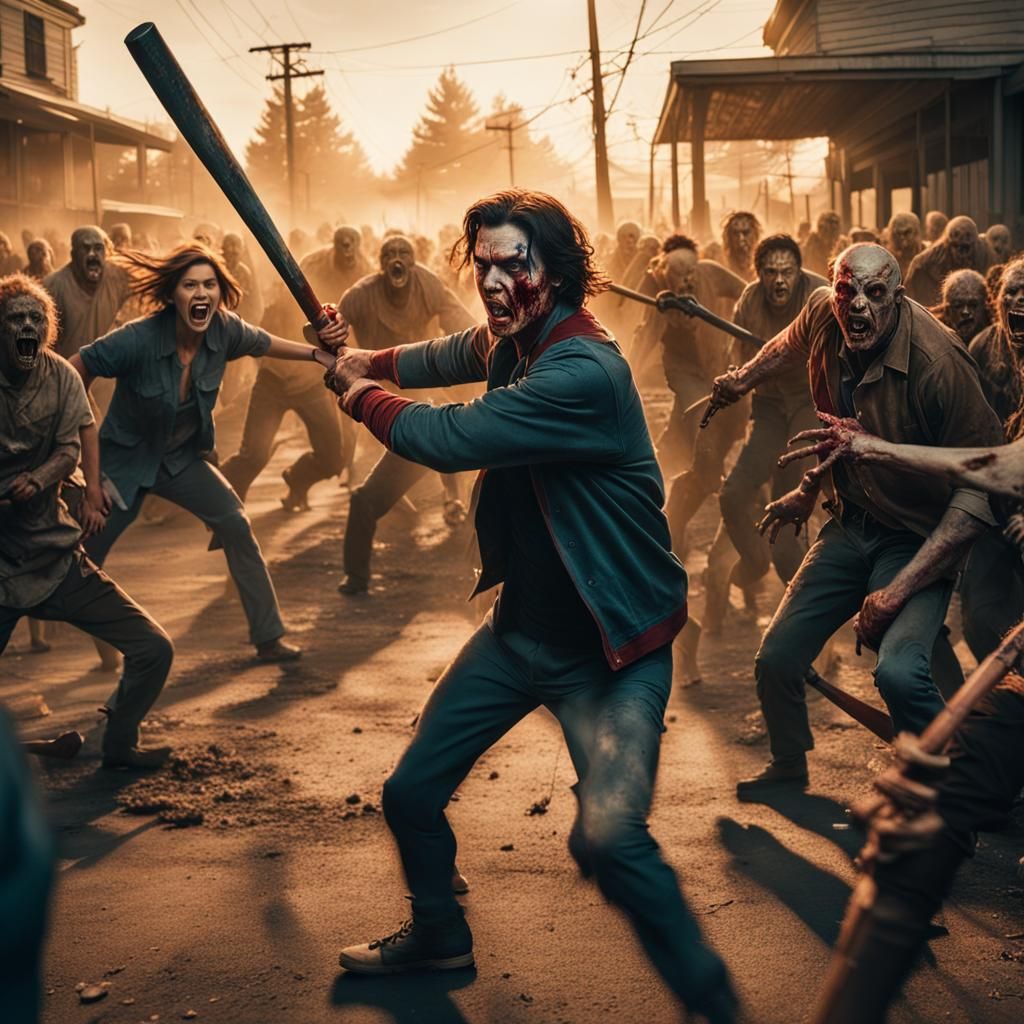 Anti-Hero Rescues Woman from Zombie Horde