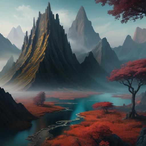 Fantastical Landscapes in Detailed Matte Painting