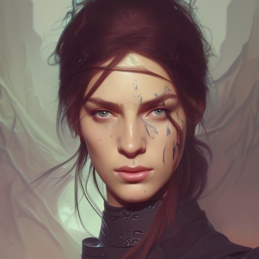 Dhampir Portrait: Cult of Kagan in Detailed Digital Art