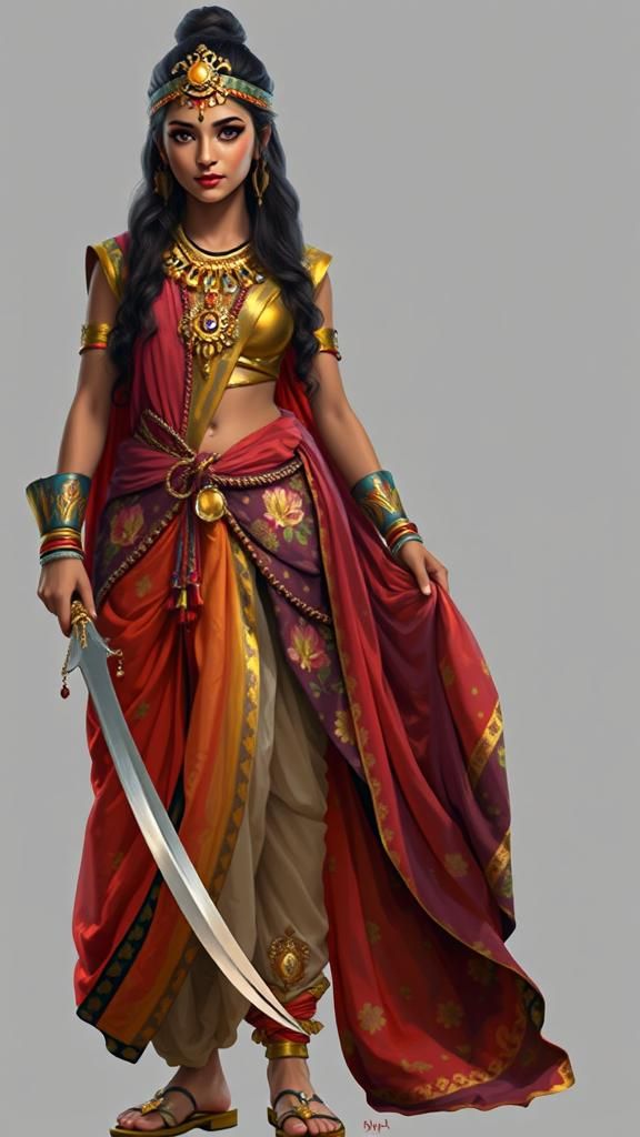 Indian Princess in Traditional Attire