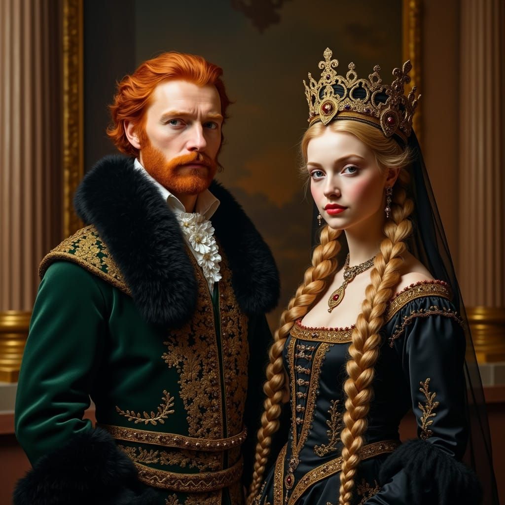 17th-18th Century Russian Nobles in Opulent Grandeur