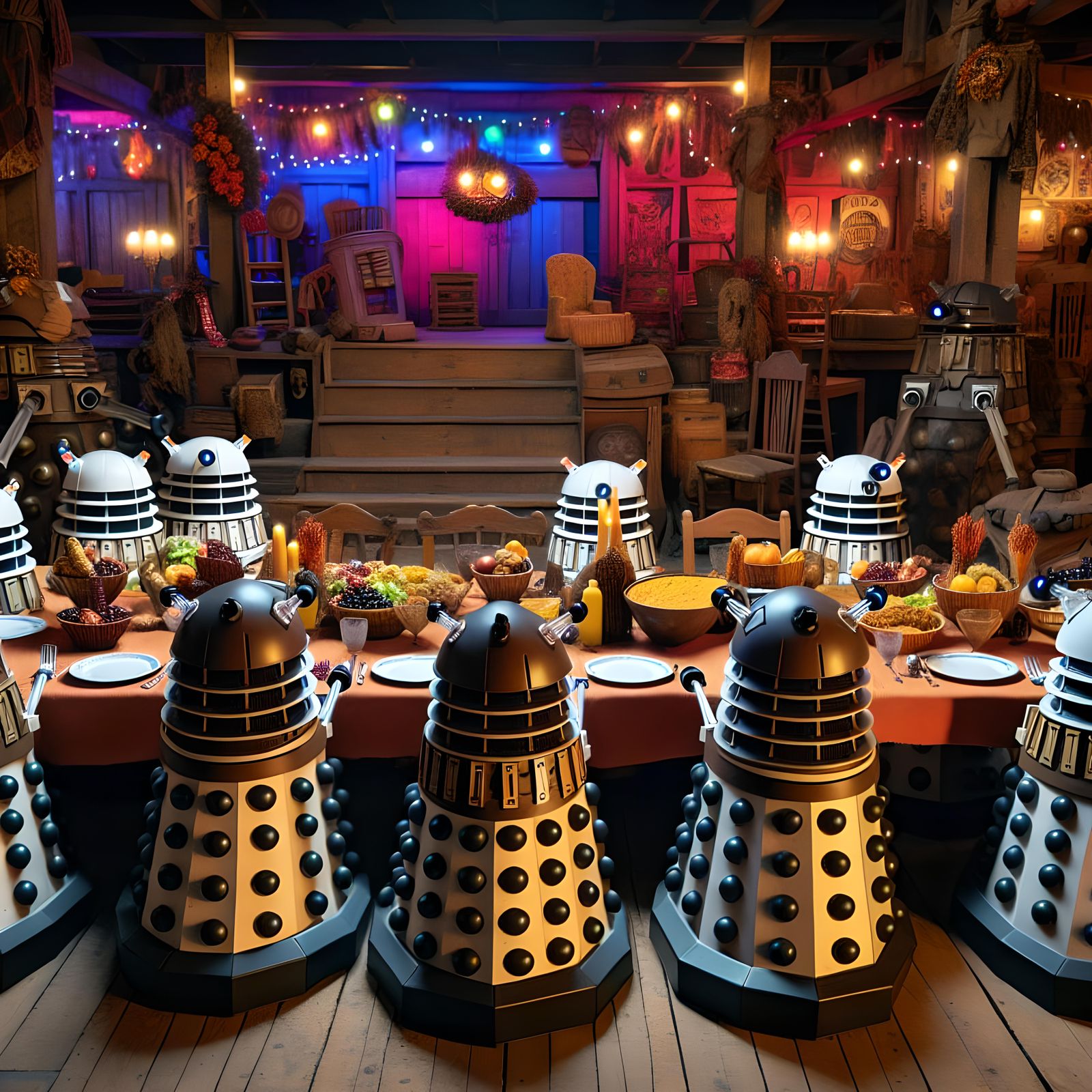 Daleks Having Thanksgiving Dinner