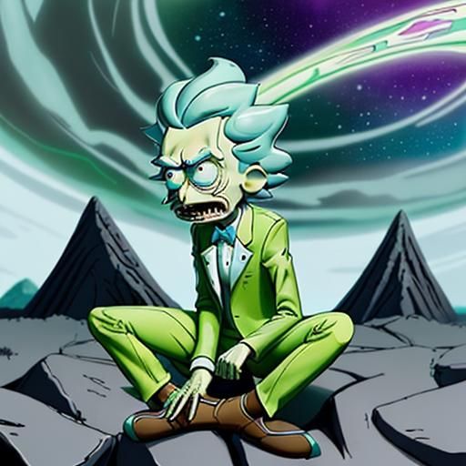 Gabhann Rick agus Morty cúlra COVID na hoíche réiltín