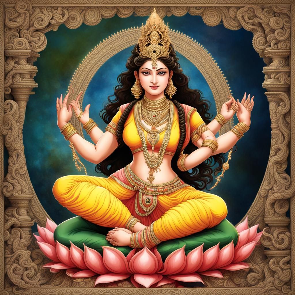 Rambha, Queen of the Apsaras: Hyperrealistic Portrait