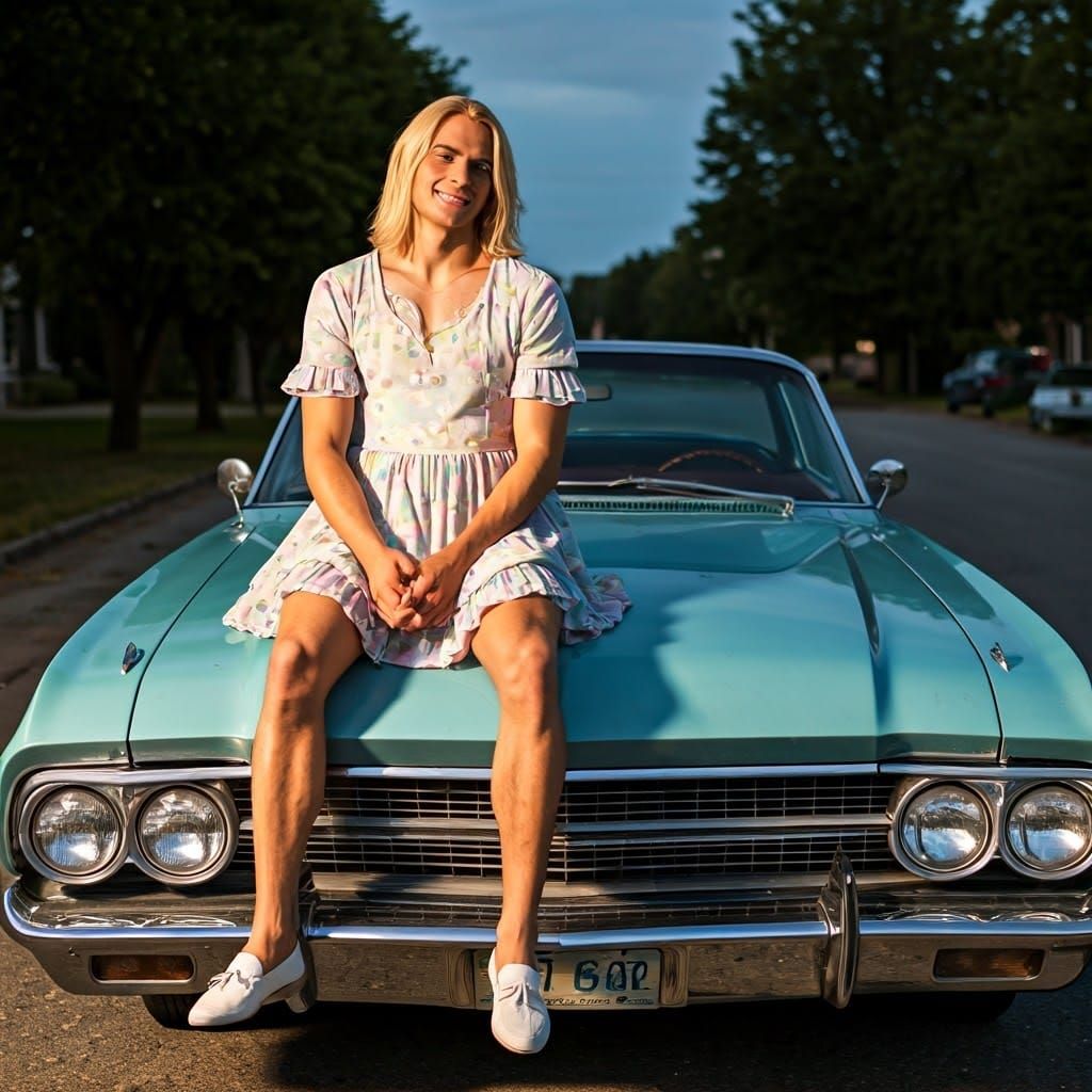 Confident Young Man Makes a Bold Fashion Statement in Vibran...