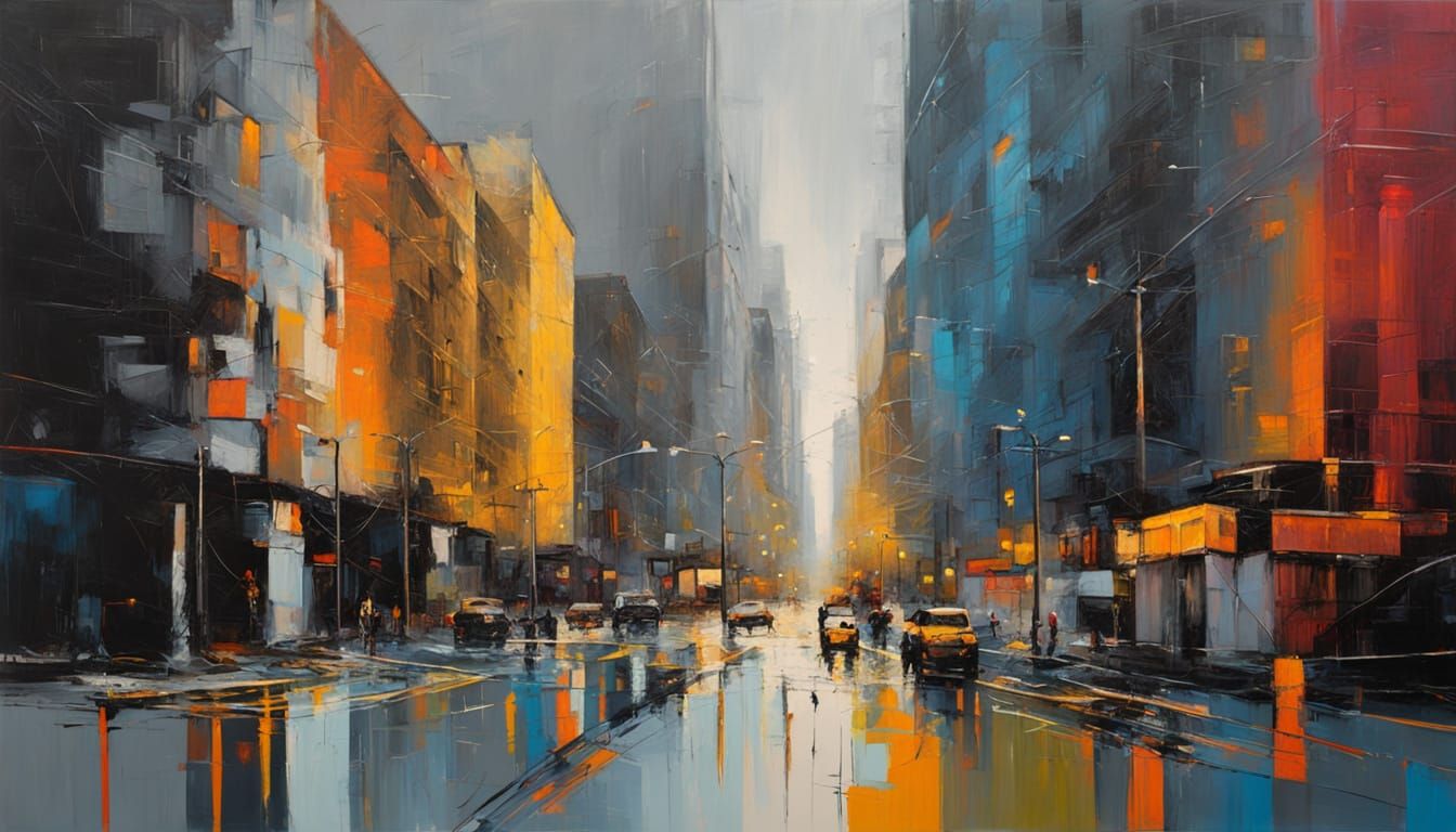 Urban Geometric Abstraction of Paris in Cross Section