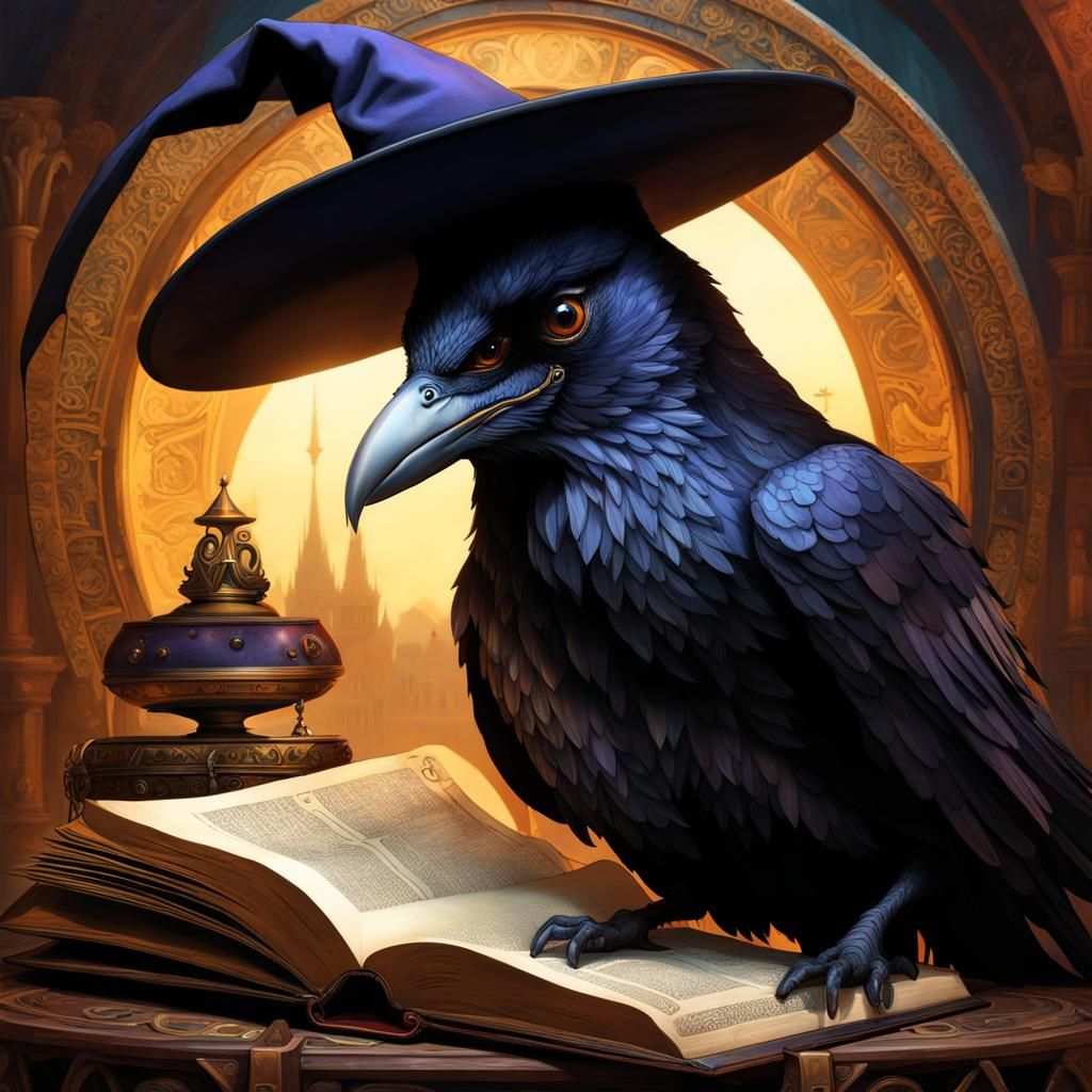 Raven casts a spell