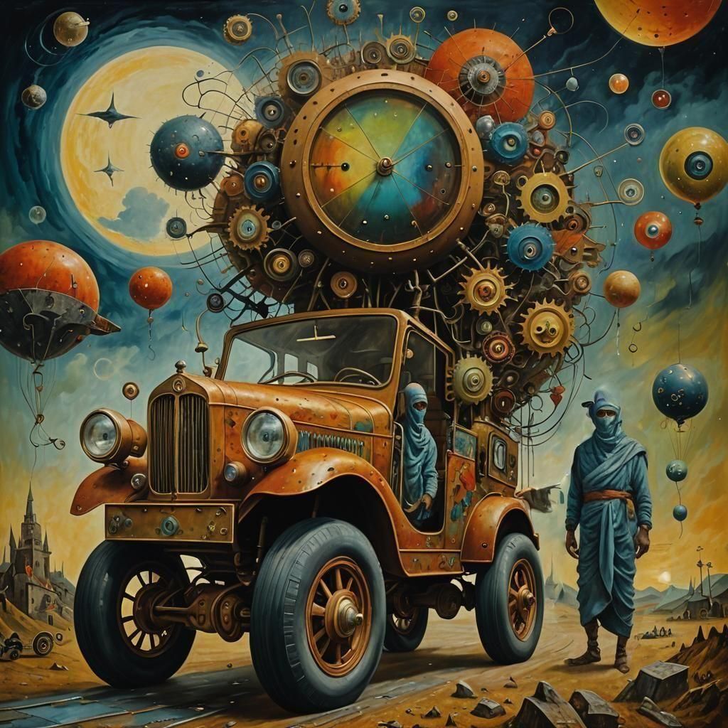 Surreal Winged Creatures Dissect a Cadaver