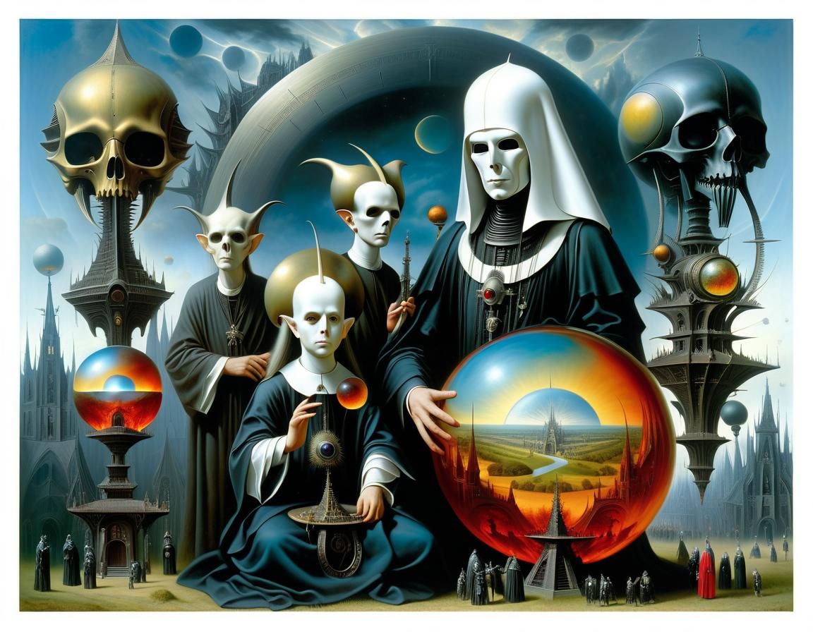 Surreal Chosen One in Liminal Gothic Style