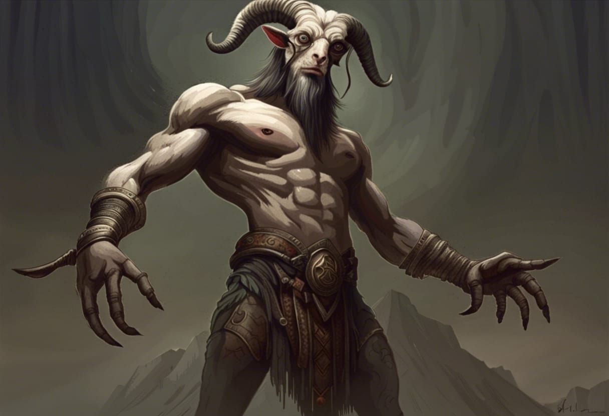 Epic Goat-Headed Cyclops Giant