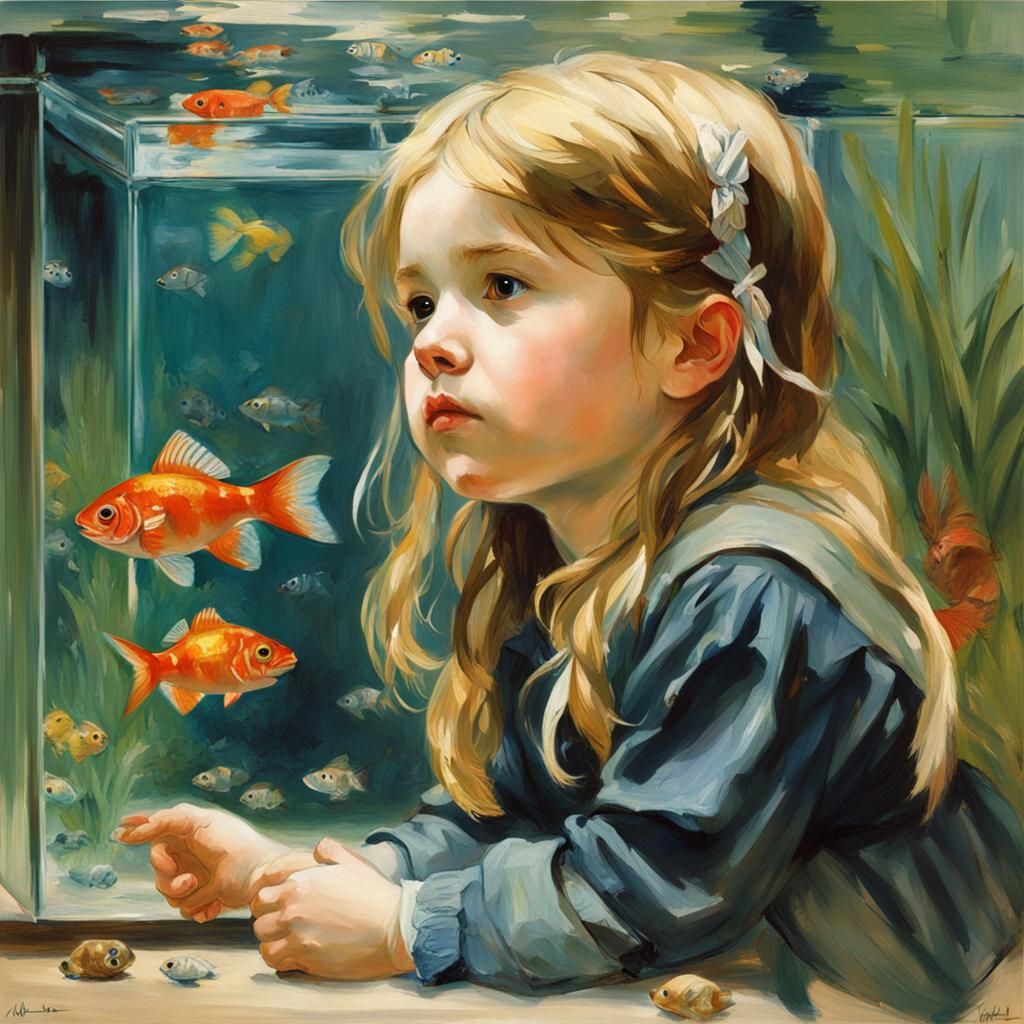 Oxelots Play in Fishtank: Hyperrealistic Splash Art