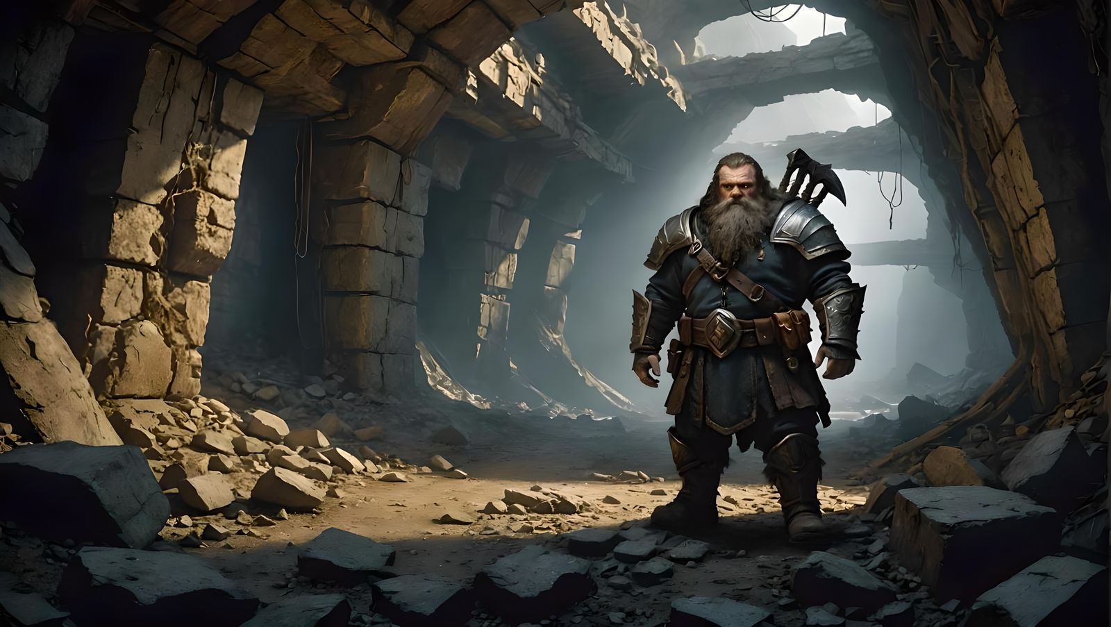 Dwarf's Discovery: Ancient Mine Exploration