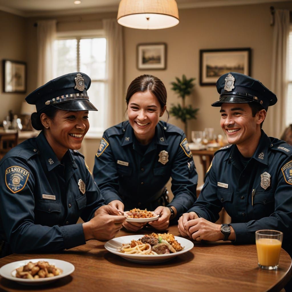 A Harmonious Family Moment in Hyper-Realistic Detail