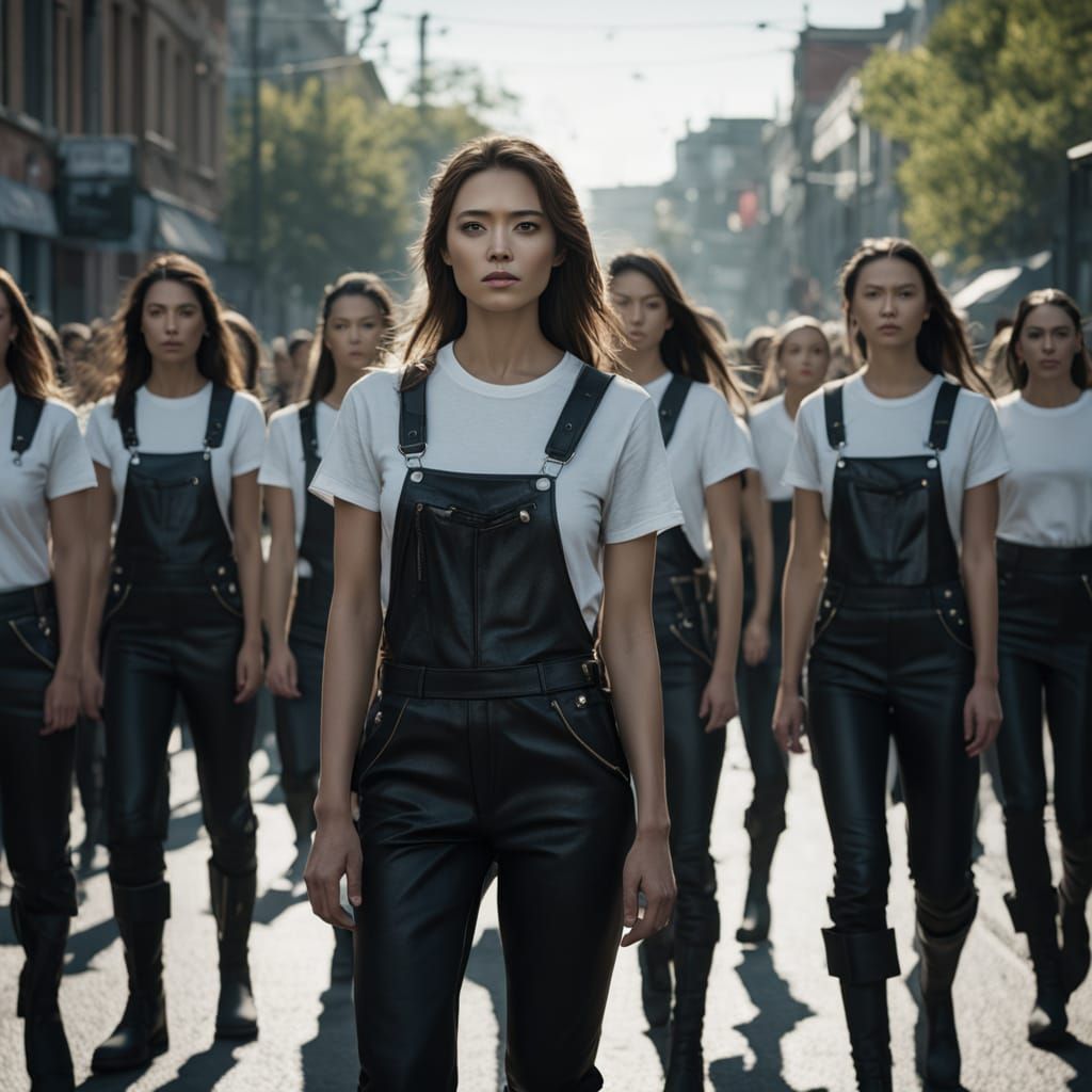 Disciplined Army of Ladies in Parade Dress