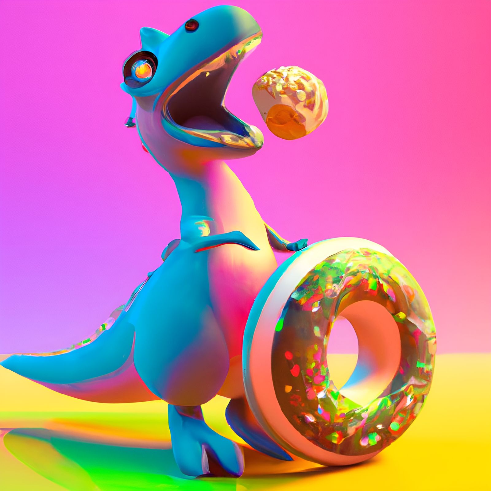 Donut loving dino