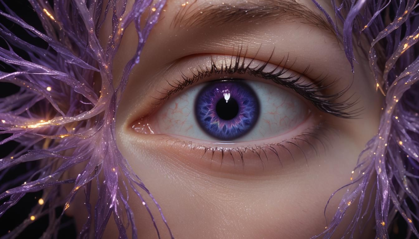 Surreal Cosmic Eye in Endless Void