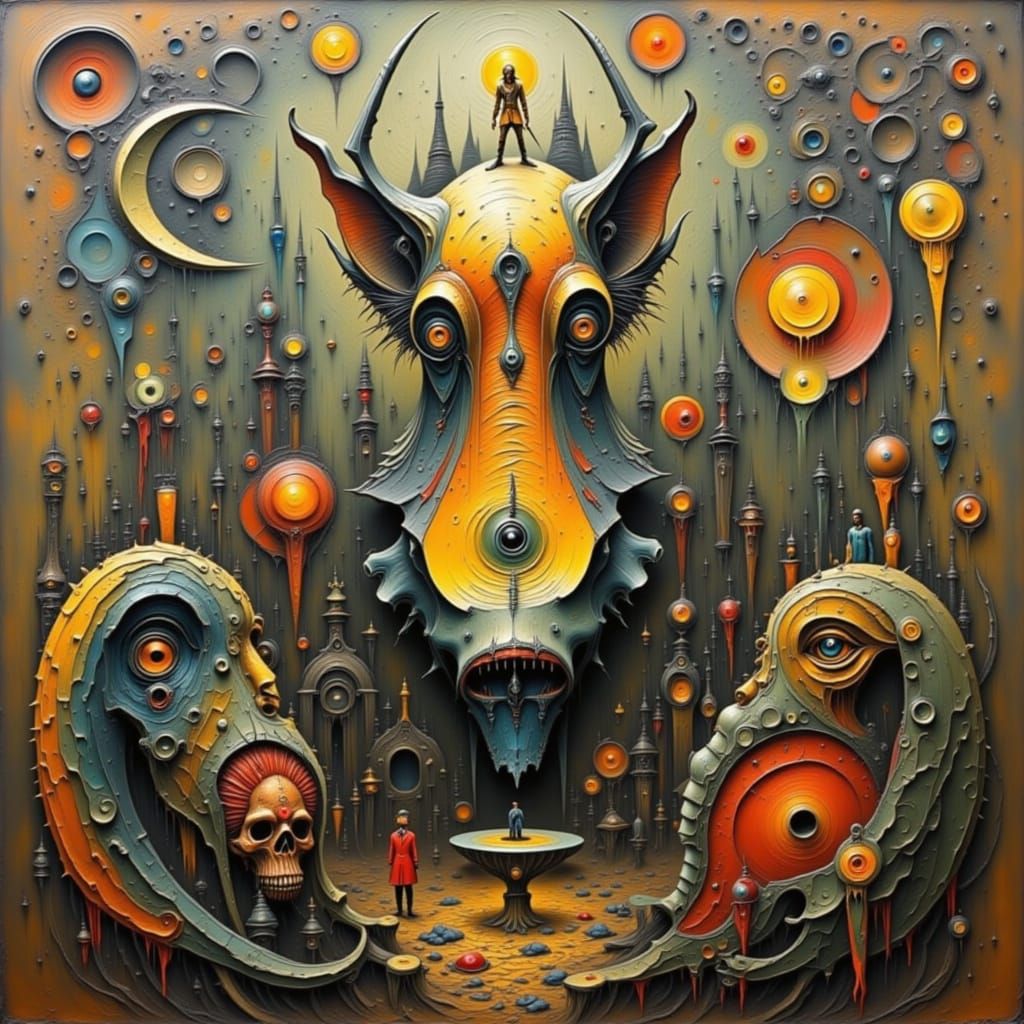 Strange and Peculiar Character in Burtonesque Style