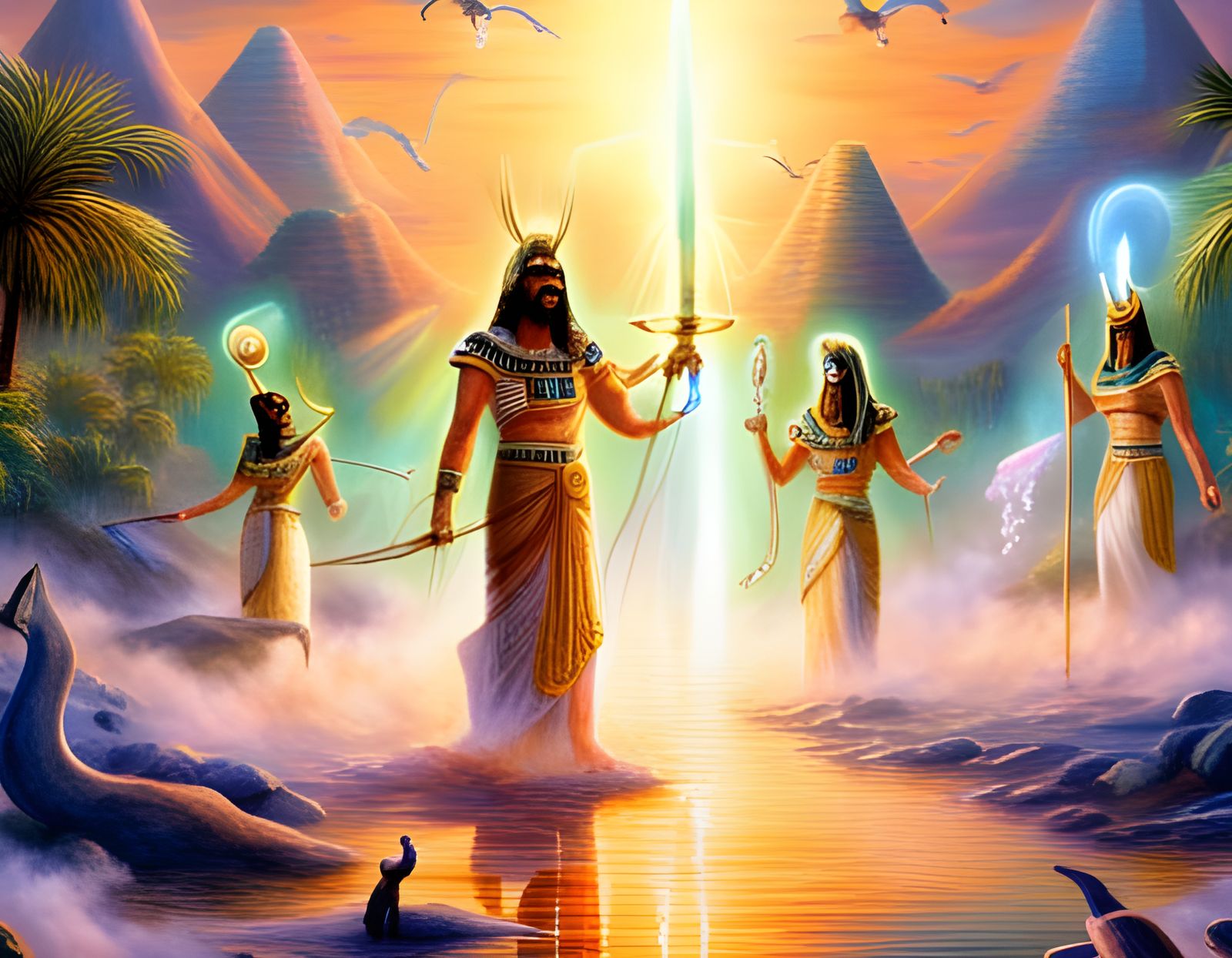 Egyptian Gods: Ra, Amun, Anubis, Isis, Seth