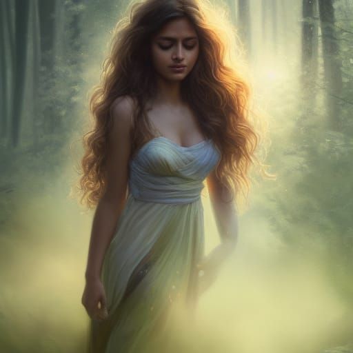 Dravidian Princess Portrait in Hyperdetailed Style